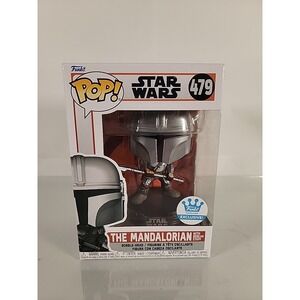 Funko Pop! Vinyl: Star Wars - The Mandalorian with Beskar Staff - Funko...